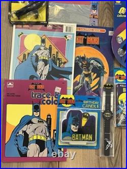 Lot Of 30 VTG Batman Joker Watches Keychains Toys Puzzles Birthday Decorations