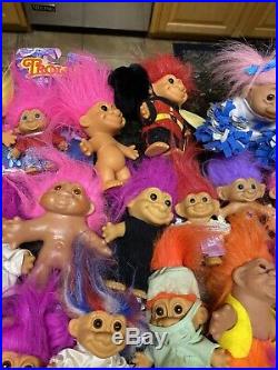 Lot Of 95 Vintage Mixed Toy Figure Trolls 80s 90s & From The Movie
