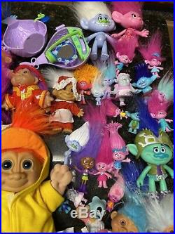 Lot Of 95 Vintage Mixed Toy Figure Trolls 80s 90s & From The Movie