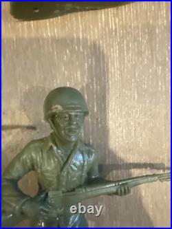 Lot Of Vintage 1964 Louis Marx & Co. Cowboys Knight & Indians 6 Plastic Figures