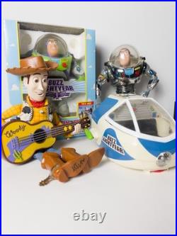 Lot VTG 90's Toy Story Disney Pixar Toys Buzz Lightyear Spaceship Andy Cowboy