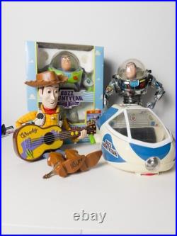Lot VTG 90's Toy Story Disney Pixar Toys Buzz Lightyear Spaceship Andy Cowboy