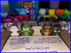 Lot of 100+ Vintage Crazy Bones Mixed Figures Glow Aliens Coffin Rare Gold