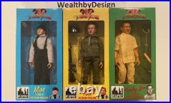 Lot of 12 Vintage 1999 The Three Stooges 7 Action Figure by Figures Toy Co