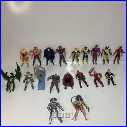 Lot of 19 Vintage 1992 Marvel The Uncanny X-Force Action Figures, Toy Biz