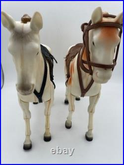 Lot of 2 Vintage 1973 Lone Ranger Horse Figures