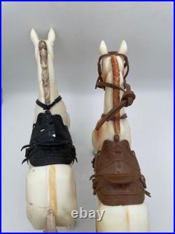 Lot of 2 Vintage 1973 Lone Ranger Horse Figures