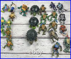 Lot of 24 Vintage Current 1990-2008 TMNT Action Figures Toy Teenage Mutant Ninja