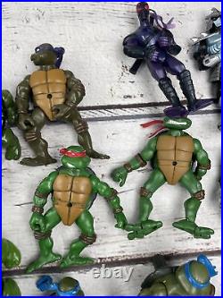 Lot of 24 Vintage Current 1990-2008 TMNT Action Figures Toy Teenage Mutant Ninja