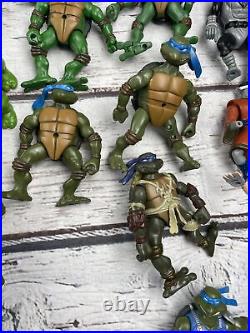 Lot of 24 Vintage Current 1990-2008 TMNT Action Figures Toy Teenage Mutant Ninja