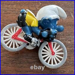 Lot of 24 Vintage Mixed Smurfs Figures Schleich Peyo Toy Hong Kong 70s 80s