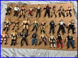 Lot of 25 VINTAGE Jakks Pacific Mattel Toy Biz WWF WCW WWE 1990's