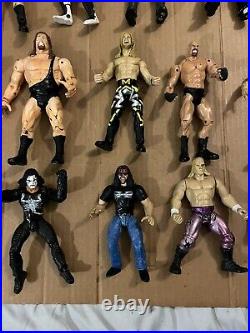 Lot of 25 VINTAGE Jakks Pacific Mattel Toy Biz WWF WCW WWE 1990's