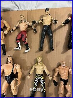 Lot of 25 VINTAGE Jakks Pacific Mattel Toy Biz WWF WCW WWE 1990's