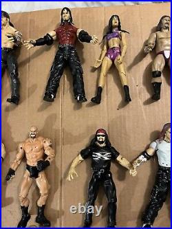 Lot of 25 VINTAGE Jakks Pacific Mattel Toy Biz WWF WCW WWE 1990's