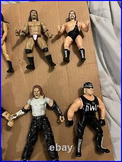 Lot of 25 VINTAGE Jakks Pacific Mattel Toy Biz WWF WCW WWE 1990's