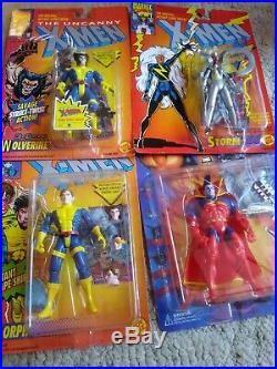 Lot of 35 Vintage Xmen Action Figures Toybiz Toy Biz New Sealed