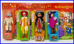Lot of 4 Vintage 1976 Remco Ronald McDonald McDonaldland Figures On Card