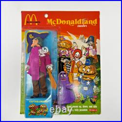 Lot of 4 Vintage 1976 Remco Ronald McDonald McDonaldland Figures On Card