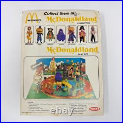 Lot of 4 Vintage 1976 Remco Ronald McDonald McDonaldland Figures On Card