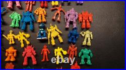 Lot of 49 Vintage Robot Mini Figures Some Keshi Hard Plastic Gumball Machine Toy