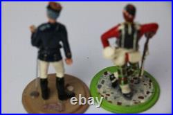 Lot of 6 Vintage SERIES 77 Metal Military/Soldier MOUNTED Toy Figures