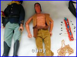 Lot of 7 Gabriel 1973 Lone Ranger Action Figures With Accessories