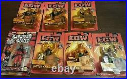 Lot of 7 Rare 1999 ECW Wrestling Figure San Francisco Toymaker vintage toys NIB