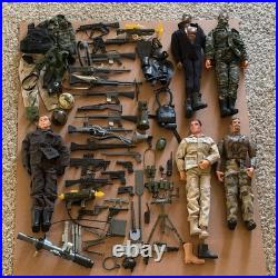 Lot of Military Action Figures 12 Scale Military Gear & Accessories VTG toys