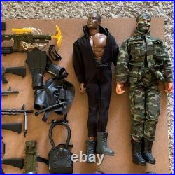 Lot of Military Action Figures 12 Scale Military Gear & Accessories VTG toys