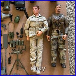 Lot of Military Action Figures 12 Scale Military Gear & Accessories VTG toys