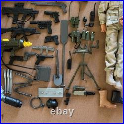 Lot of Military Action Figures 12 Scale Military Gear & Accessories VTG toys