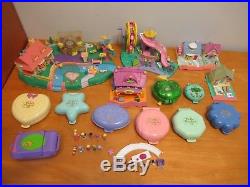Lot vtg BLUEBIRD Polly POCKET compact playset figure doll house toy 1990's