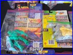 Lot x17 Vintage Marvel 90s X-Men Action Figures Toy Biz Spiderman cardbacks Fan