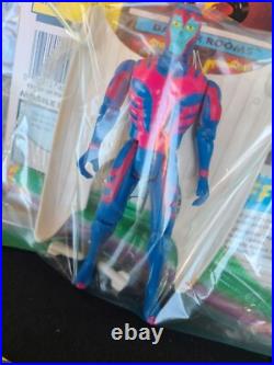 Lot x17 Vintage Marvel 90s X-Men Action Figures Toy Biz Spiderman cardbacks Fan