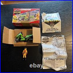 M. A. S. K CONDOR W BOX Action Figure MASK Vintage Kenner BRAD TURNER 1985