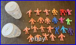 M. U. S. C. L. E. Men LOT of 24 original/variants with2 trash cans orig series 1985-86
