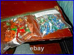 MARX MINIATURE CIVIL WAR 32mm PLAY SET FIGURES 1960 ERA (57) & INDIANS(31)