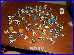 MARX MINIATURE CIVIL WAR 32mm PLAY SET FIGURES 1960 ERA (57) & INDIANS(31)