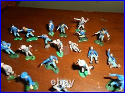 MARX MINIATURE CIVIL WAR 32mm PLAY SET FIGURES 1960 ERA (57) & INDIANS(31)