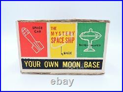 MARX Mystery Space Ship playset with Figures NOT WORKING vintage 1960s toy UFO