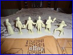 MARX Orig. Rev War Johnny Tremain partial play set. Withbox, Acc. Figures