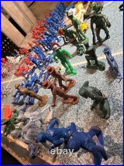 MEGA 170+ Vintage Toy Figure Lot Luso, Maia & Borges, Marx, MPC Ringhand, Ertl