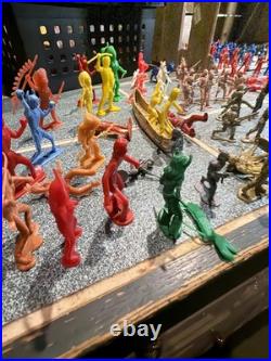 MEGA 170+ Vintage Toy Figure Lot Luso, Maia & Borges, Marx, MPC Ringhand, Ertl