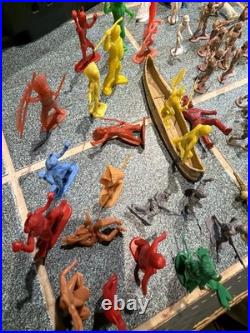 MEGA 170+ Vintage Toy Figure Lot Luso, Maia & Borges, Marx, MPC Ringhand, Ertl