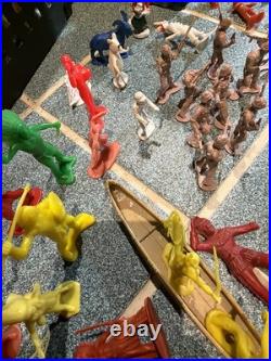 MEGA 170+ Vintage Toy Figure Lot Luso, Maia & Borges, Marx, MPC Ringhand, Ertl