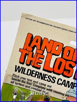 MEGA RARE vtg 70s Larami Land of the Lost Wilderness Campfire Rack Toy MOC