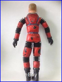Major Matt Mason Sgt. Storm Astronaut Figure Space Sled & Card Mattel 1966