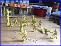 Marx 1950s ROY ROGERS MINERAL CITY PLAYSET with ORIGINAL BOX & FIGURES
