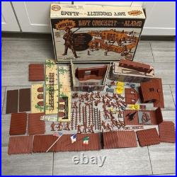 Marx 1995 Davy Crockett the Alamo Play Set with Figures, Cannons, Nearly Complete